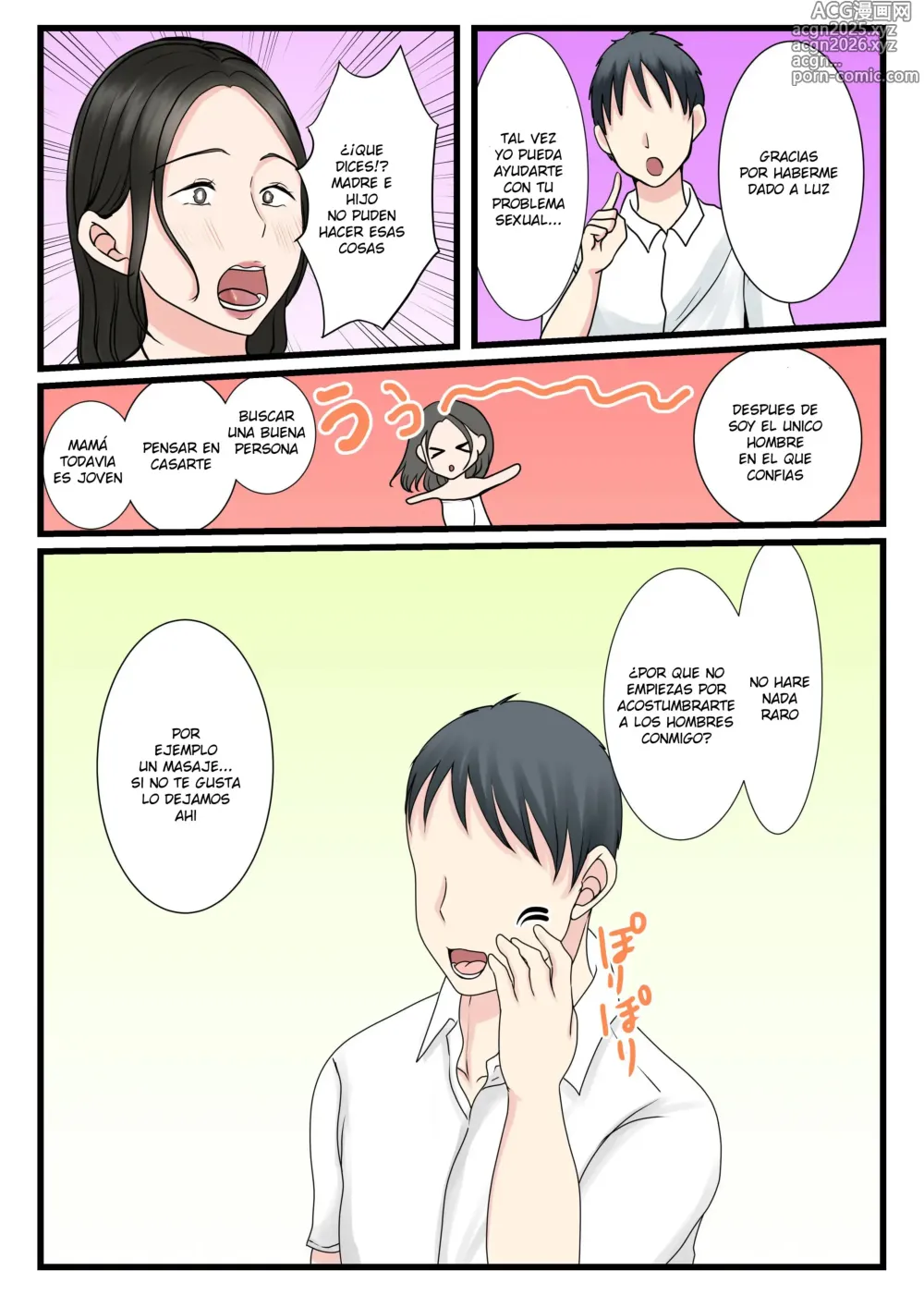 Page 14 of doujinshi Una Madre Virgen Consibe Un Hijo Con Su Hijo