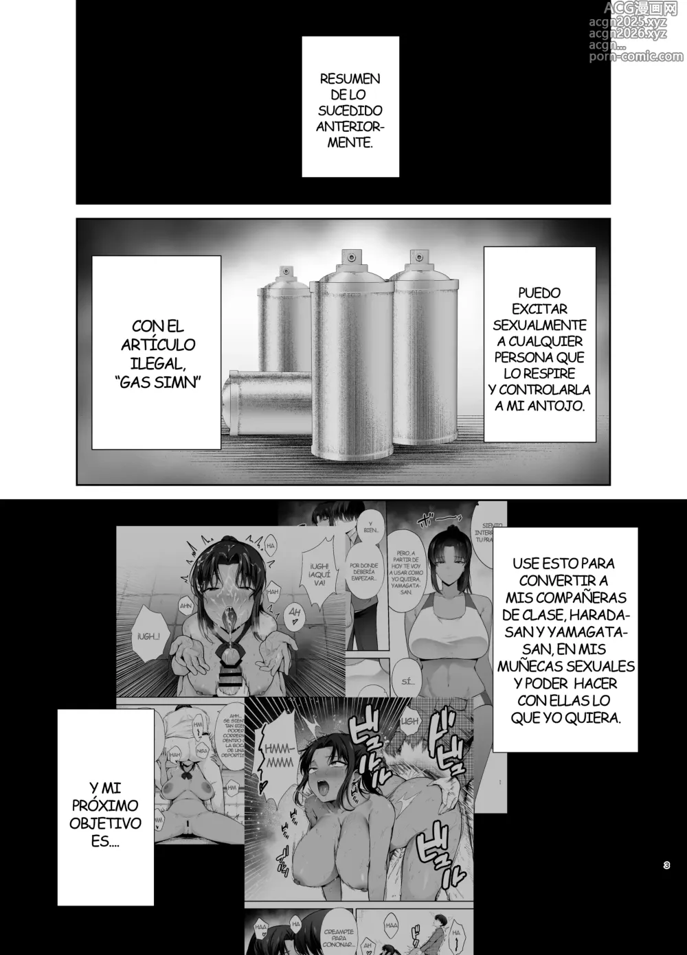 Page 2 of doujinshi FUKUJUU KYOUSHITSU 3 SENNOU GAS DE CLASSMATE NI YARITAI HOUDAI