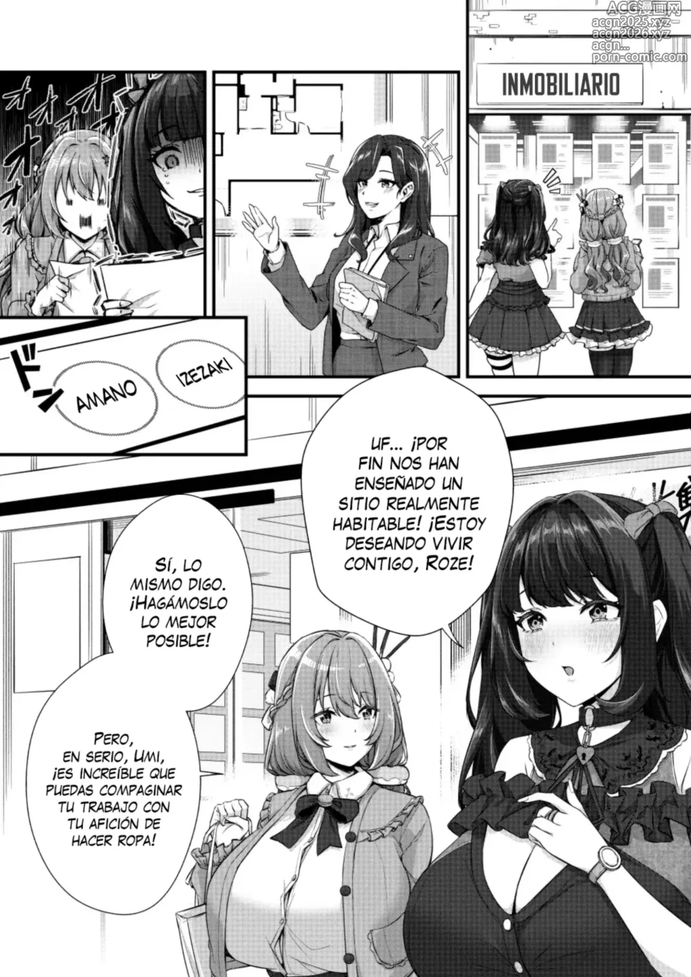 Page 5 of doujinshi Vida de Convivencia Entre Una Chica de Grandes Tetasque Lactan y Una Chica con Un Gran Bulto