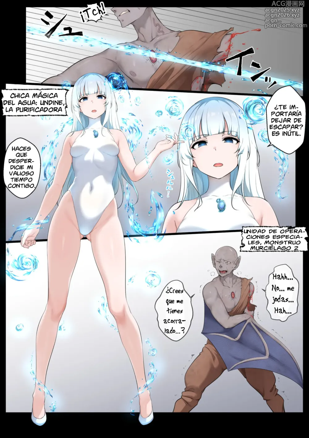 Page 2 of doujinshi La Chica Mágica del Agua VS El Monstruo de Slime