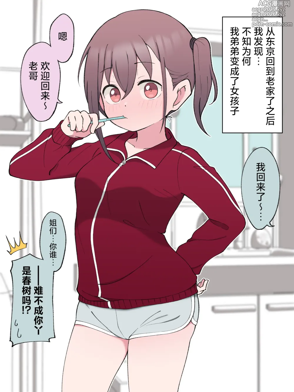 Page 1 of doujinshi Saishuuteki ni TS Otouto to Love Hotel ni Iku Hanashi