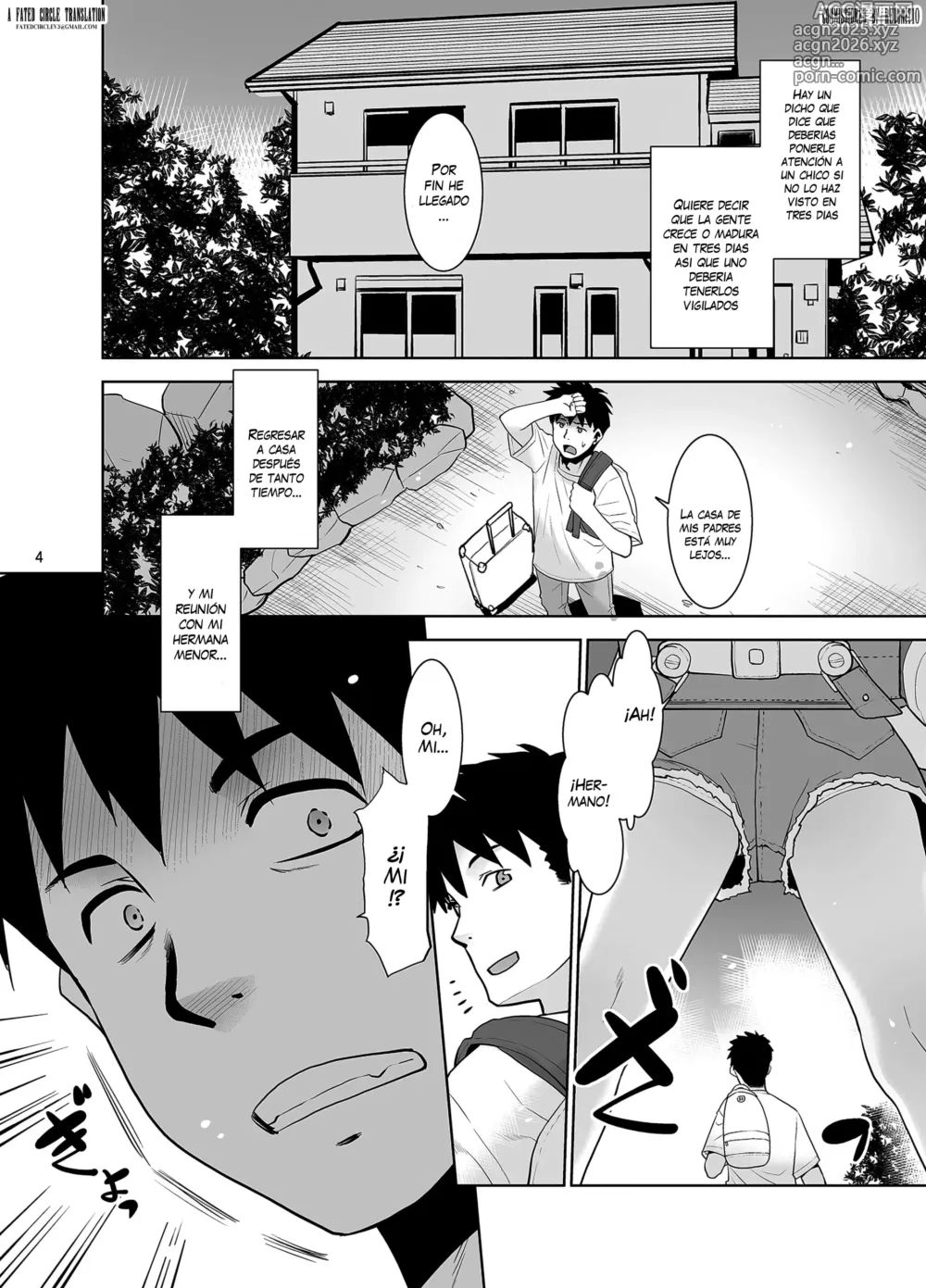 Page 3 of doujinshi Ichinen-buri ni Atta Imouto ga Nanka Sugokatta Ken.