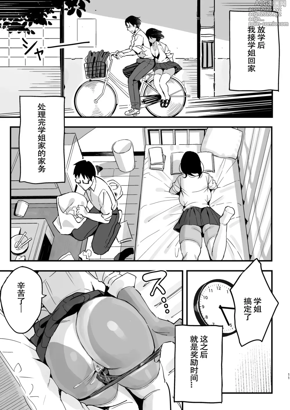 Page 10 of doujinshi Manko kashite kureru senpai
