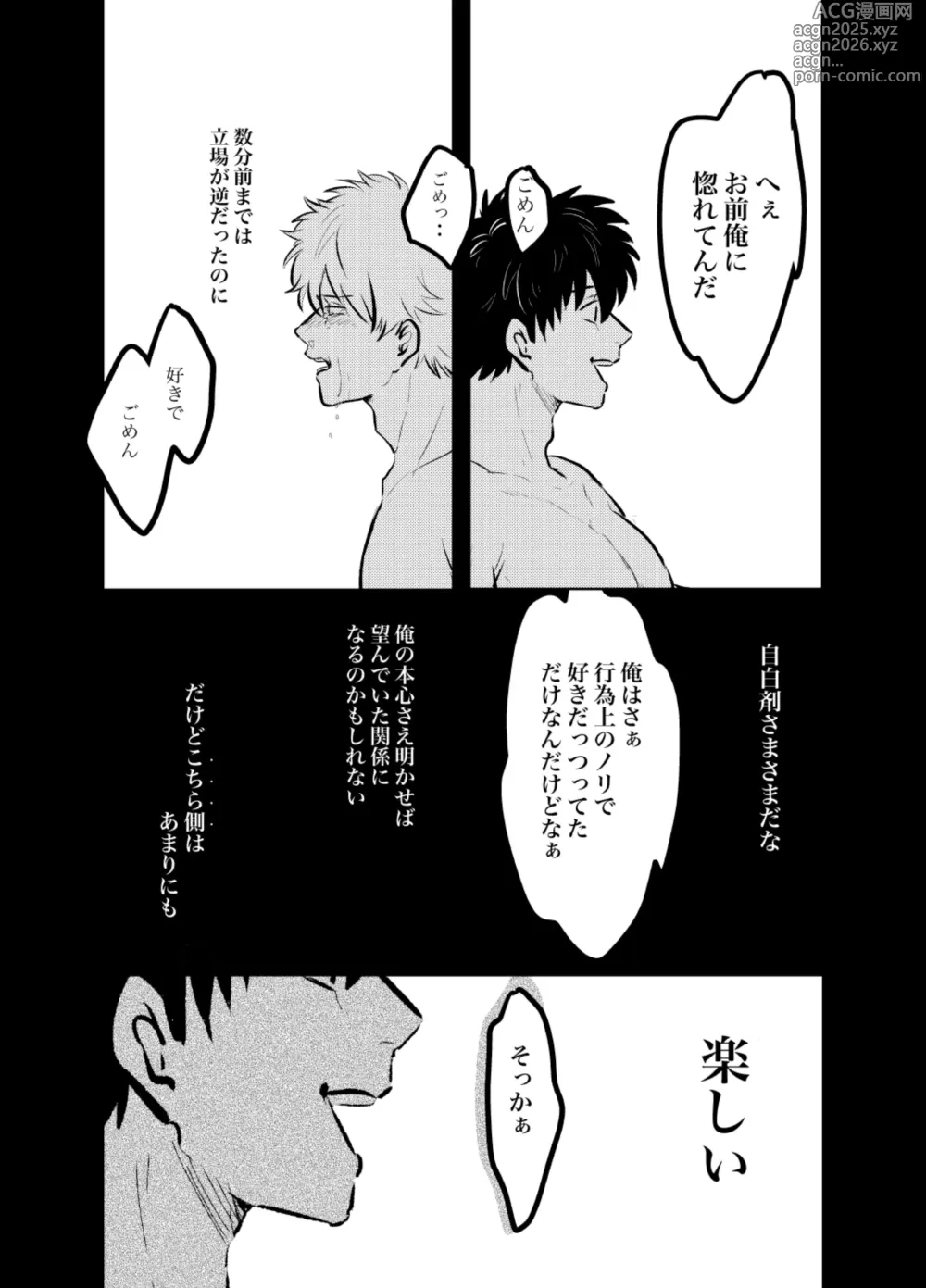 Page 36 of doujinshi Honshin wa Shirareta Kata ga Make de Aru.
