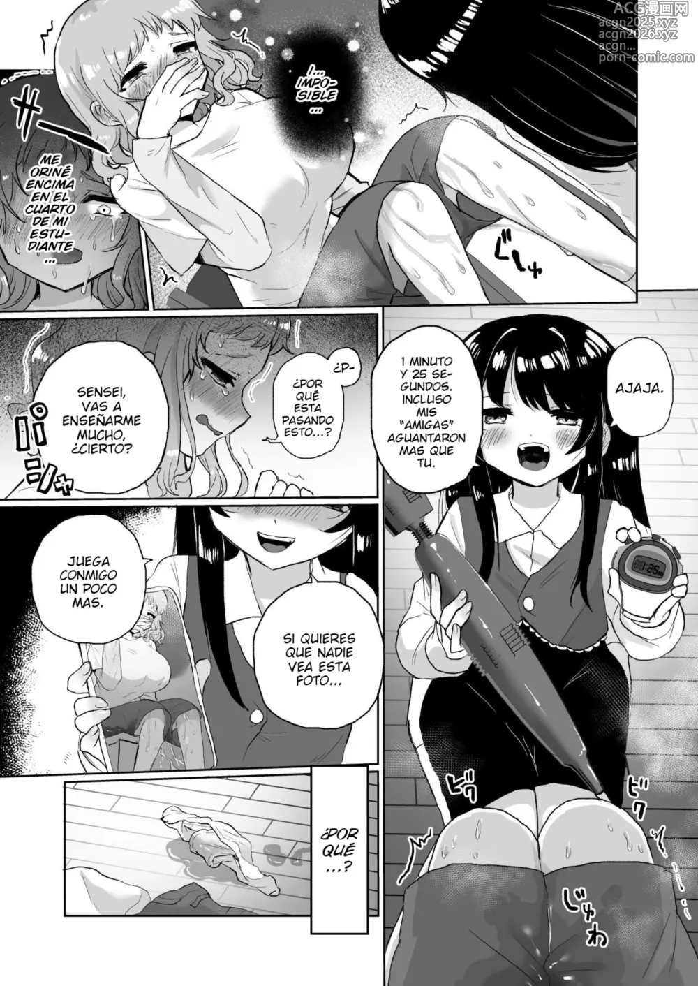 Page 17 of doujinshi Joshidaisei Kateikyoushi, Psycho Les Gaki ni Haibokushi Choukyou Sareru