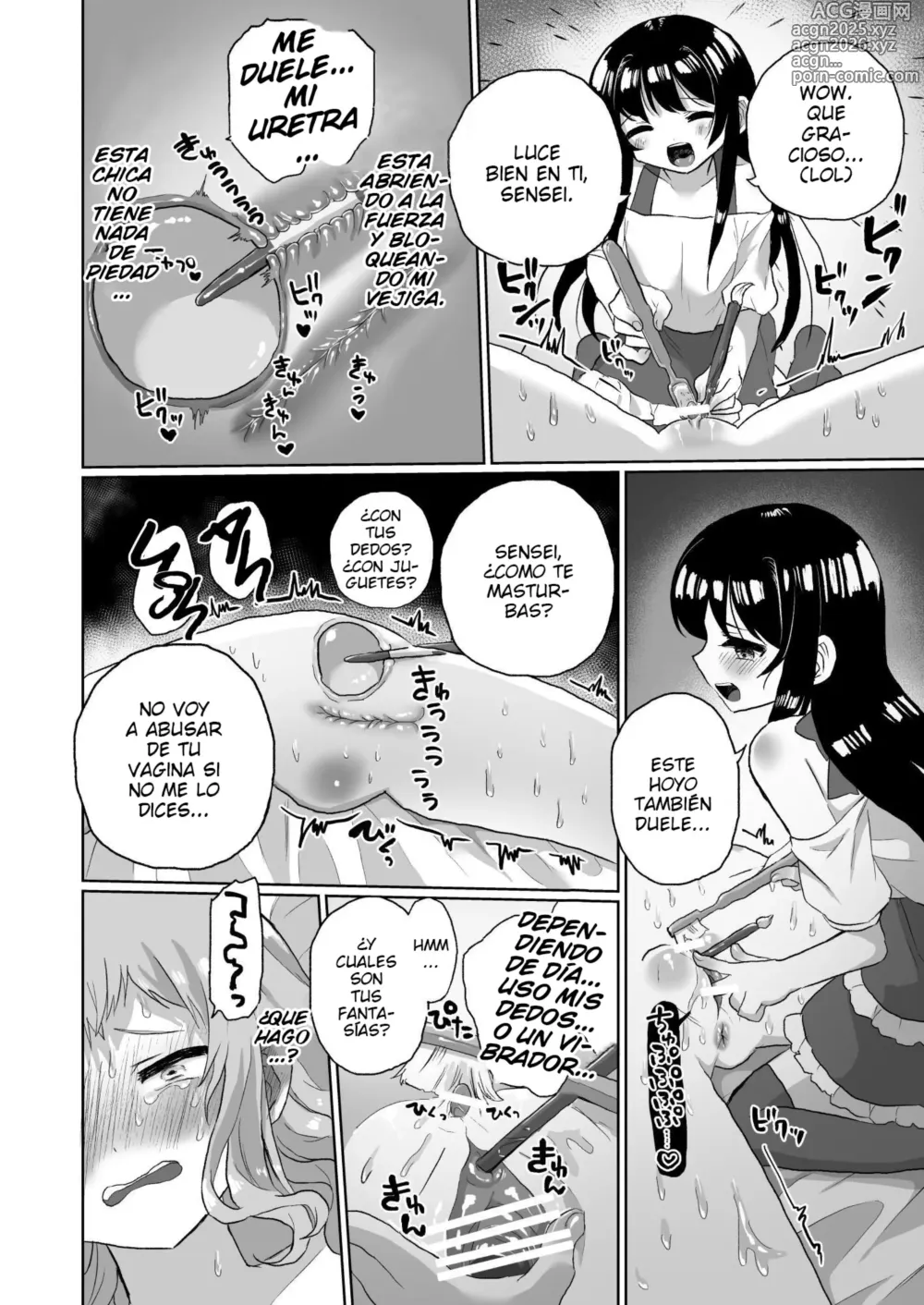 Page 36 of doujinshi Joshidaisei Kateikyoushi, Psycho Les Gaki ni Haibokushi Choukyou Sareru