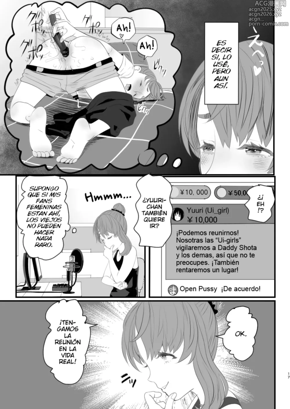 Page 17 of doujinshi Otokonoko Haishinsha Nagesen ni Noserarete Hamerarechaimashita