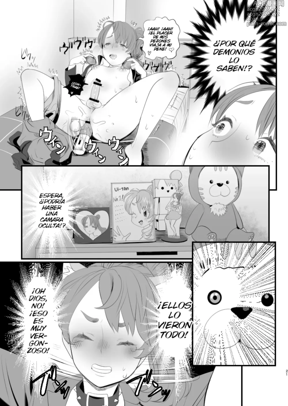 Page 21 of doujinshi Otokonoko Haishinsha Nagesen ni Noserarete Hamerarechaimashita