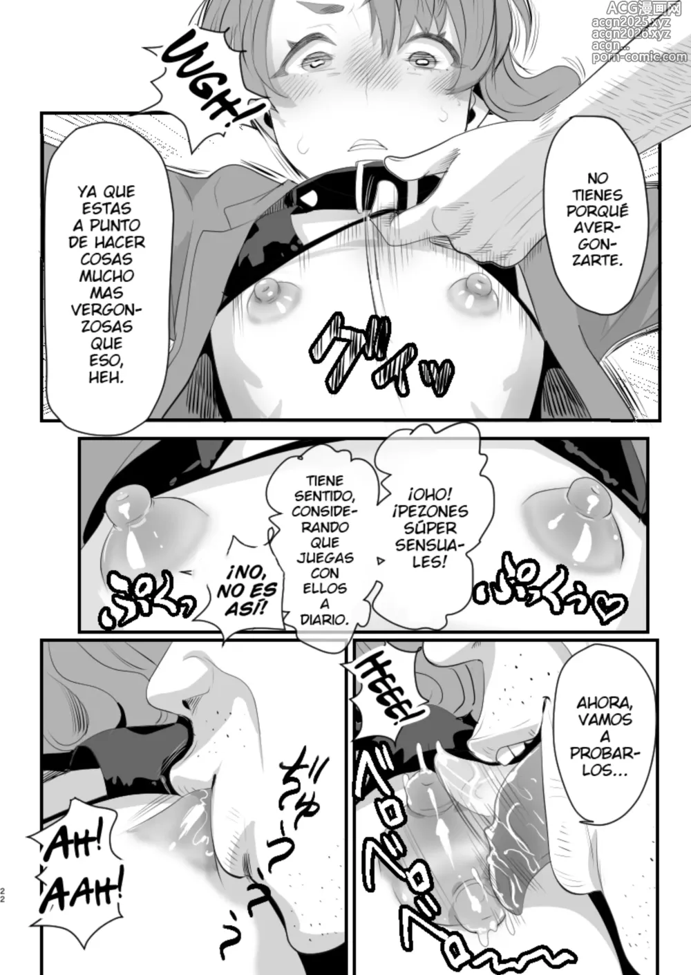 Page 22 of doujinshi Otokonoko Haishinsha Nagesen ni Noserarete Hamerarechaimashita