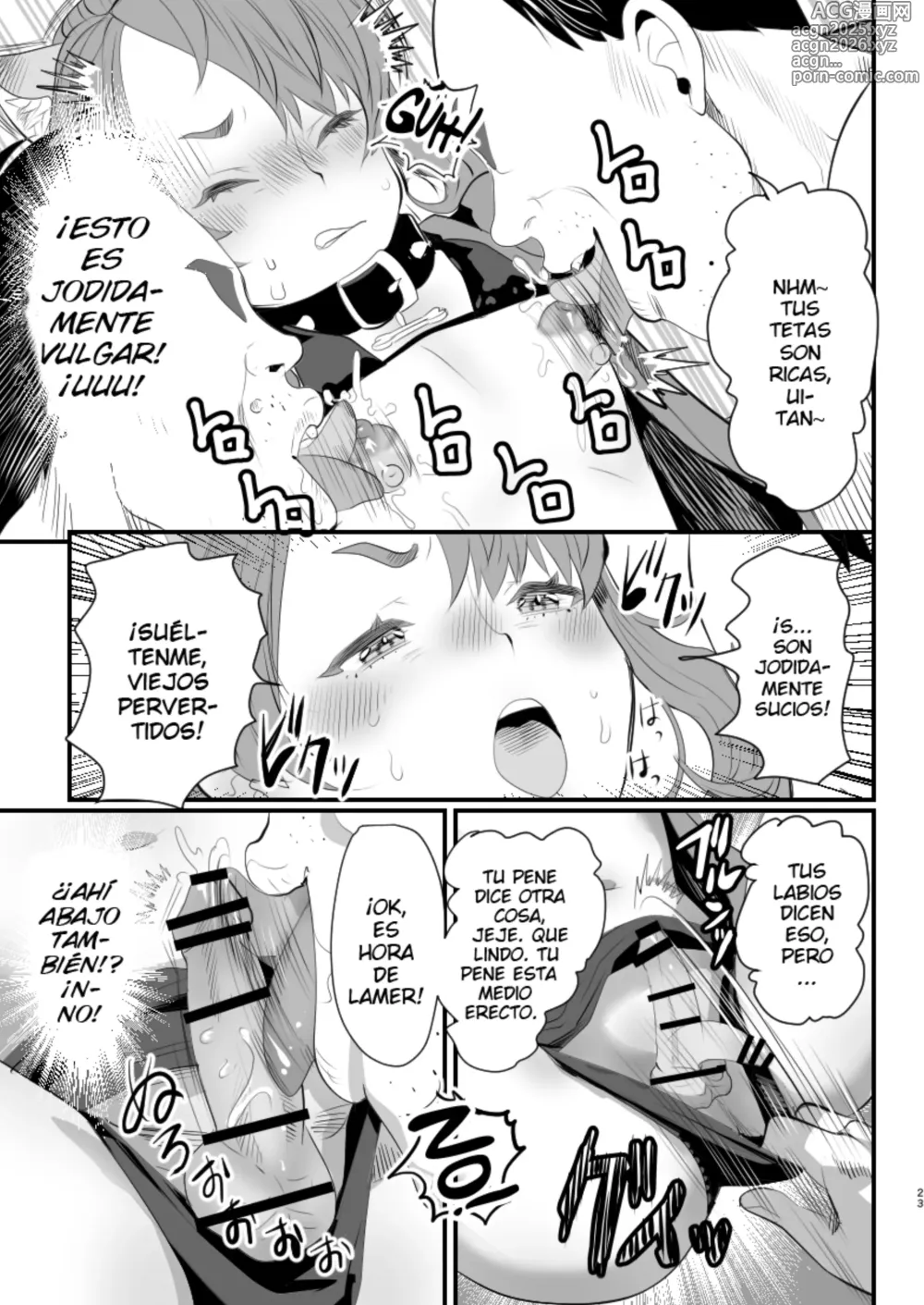 Page 23 of doujinshi Otokonoko Haishinsha Nagesen ni Noserarete Hamerarechaimashita