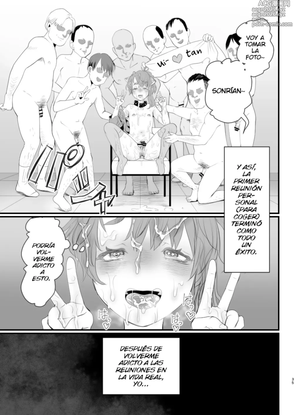 Page 35 of doujinshi Otokonoko Haishinsha Nagesen ni Noserarete Hamerarechaimashita