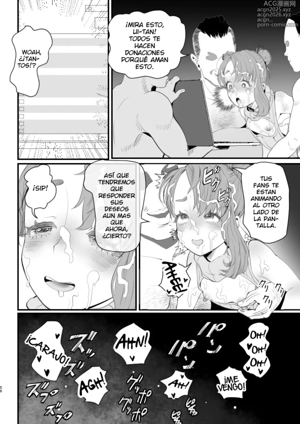 Page 56 of doujinshi Otokonoko Haishinsha Nagesen ni Noserarete Hamerarechaimashita