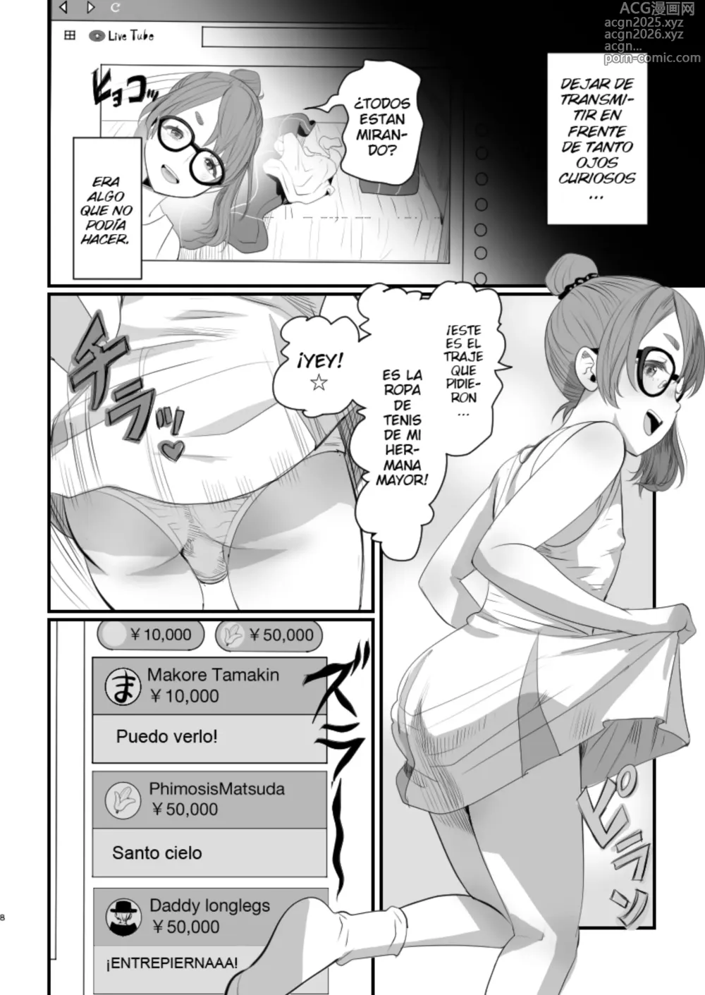 Page 8 of doujinshi Otokonoko Haishinsha Nagesen ni Noserarete Hamerarechaimashita