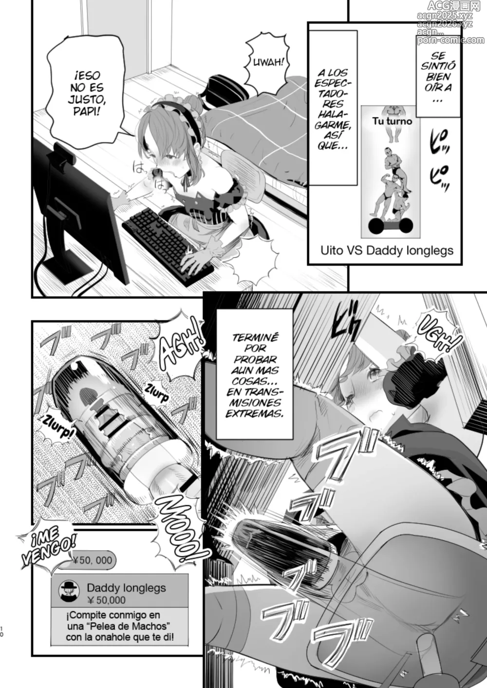 Page 10 of doujinshi Otokonoko Haishinsha Nagesen ni Noserarete Hamerarechaimashita