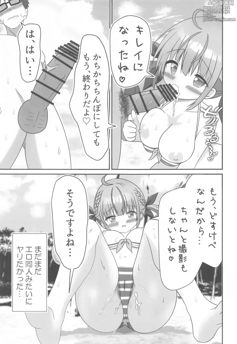Page 22 of doujinshi Itadaki Cosplayer Aqua to Nakayoku Shiyo Hen