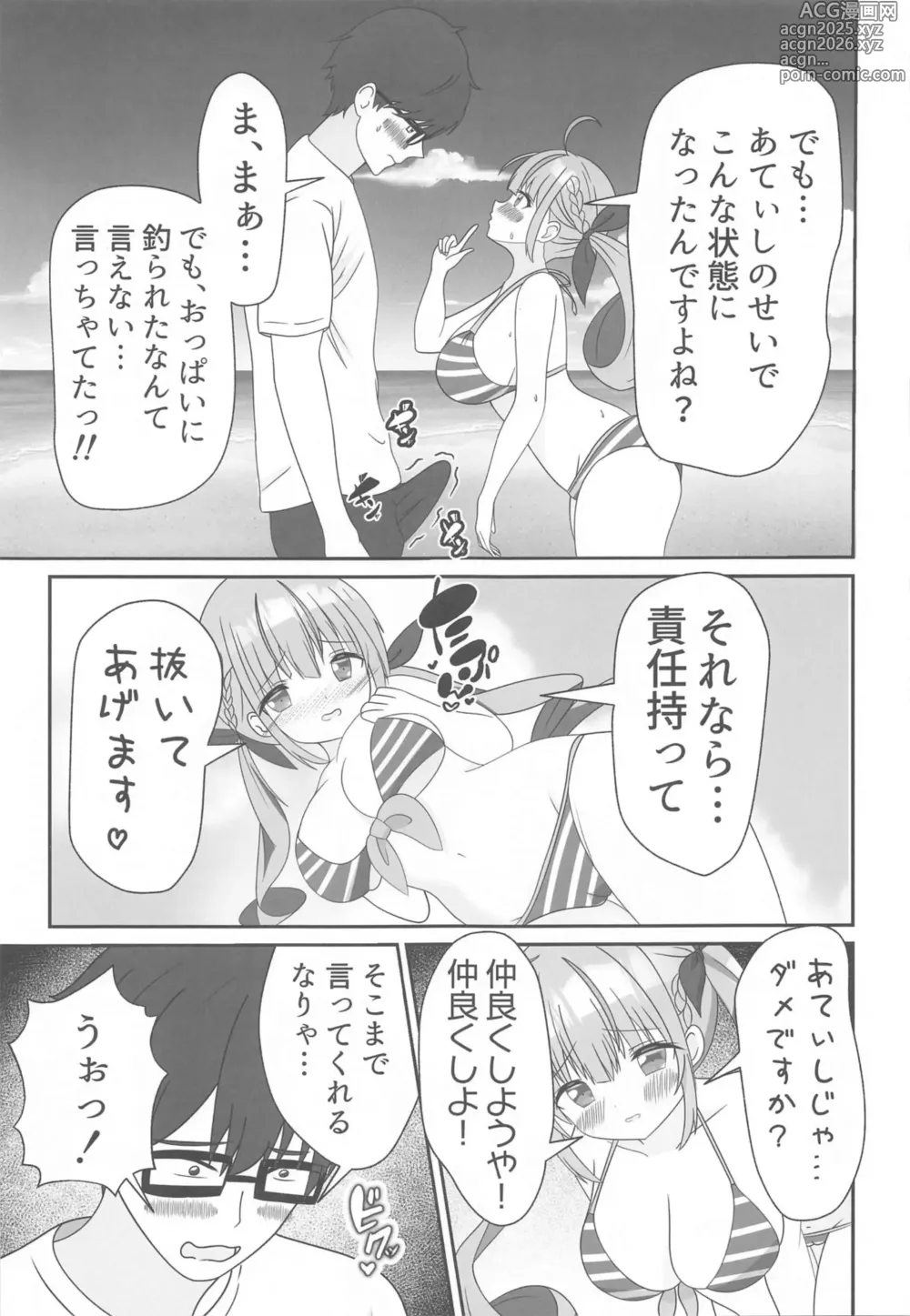 Page 8 of doujinshi Itadaki Cosplayer Aqua to Nakayoku Shiyo Hen