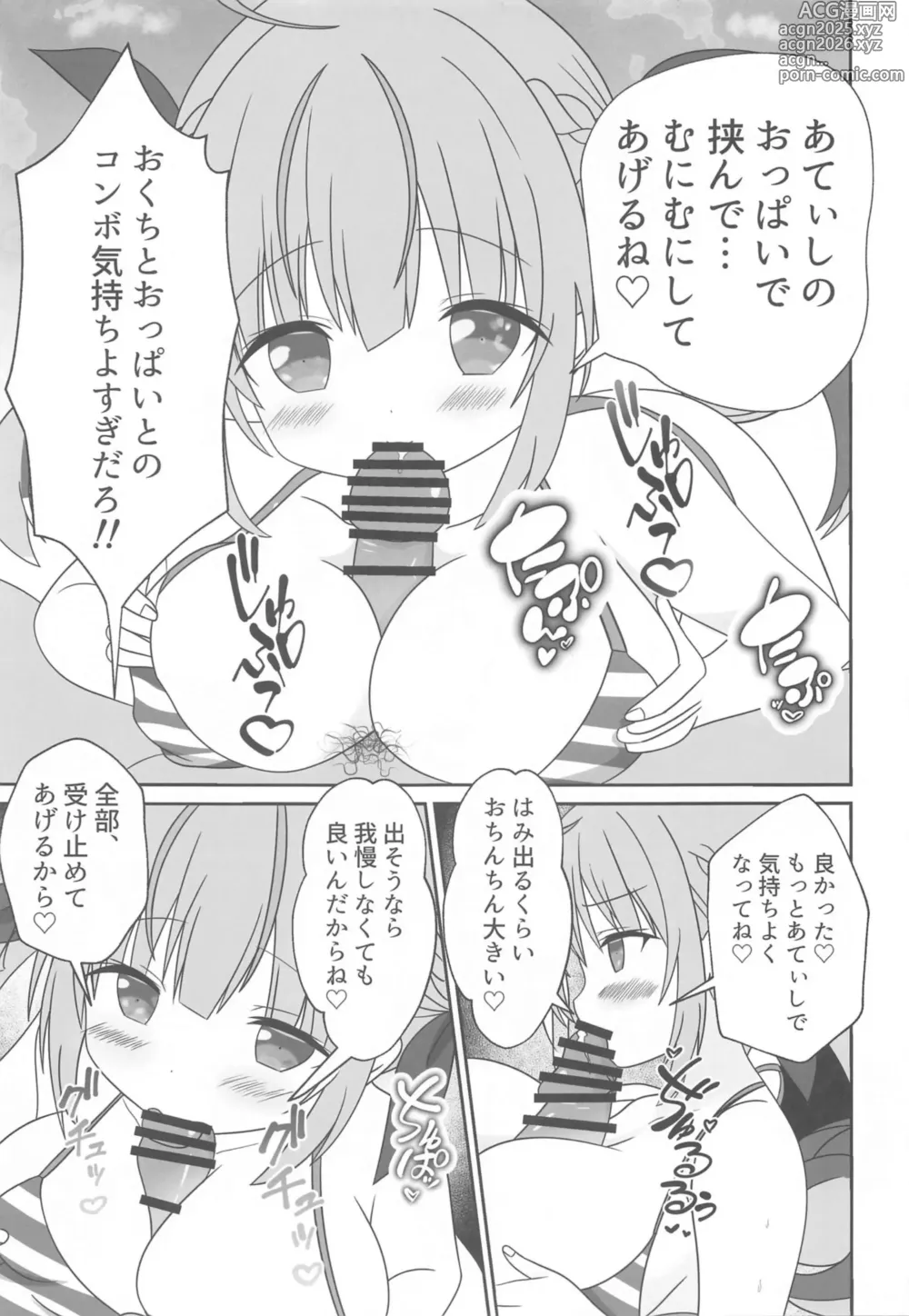 Page 10 of doujinshi Itadaki Cosplayer Aqua to Nakayoku Shiyo Hen