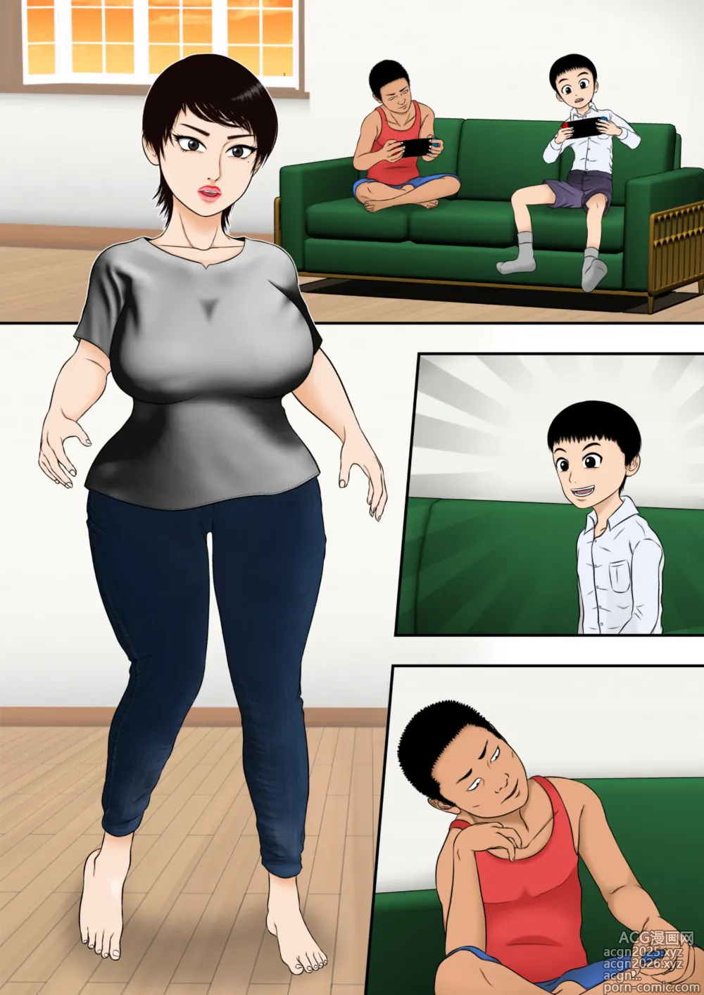 Page 3 of doujinshi Yumiko Oba-chan, Kusogaki Chi ￮ poni Kanzen Haiboku