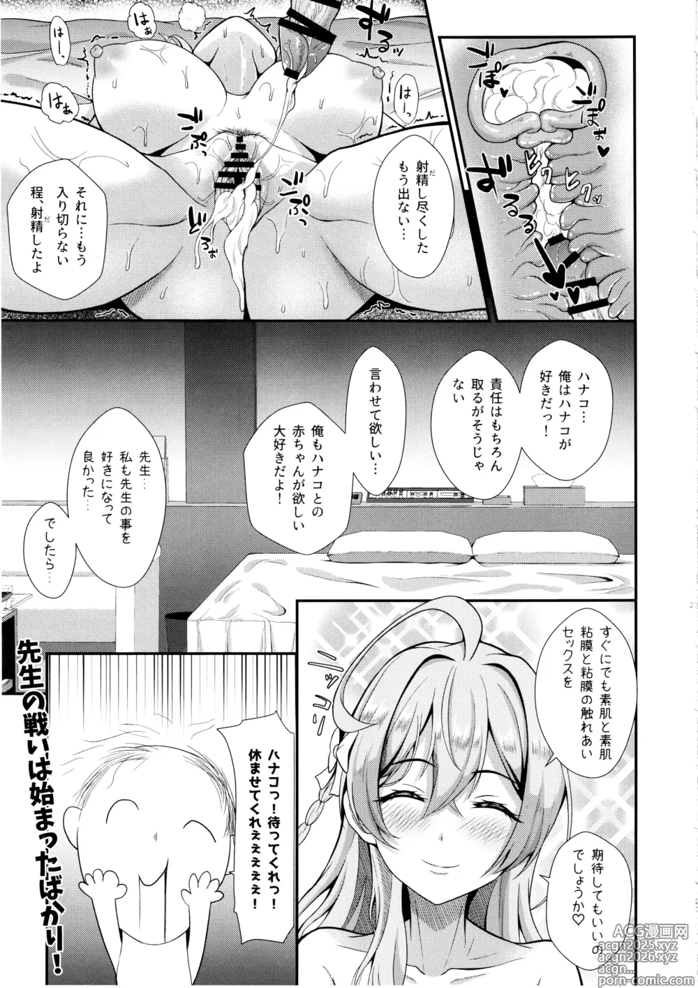 Page 26 of doujinshi Kinjirareta Asobi o Shimashou - Im full of moivation ippai oppai dasimasune