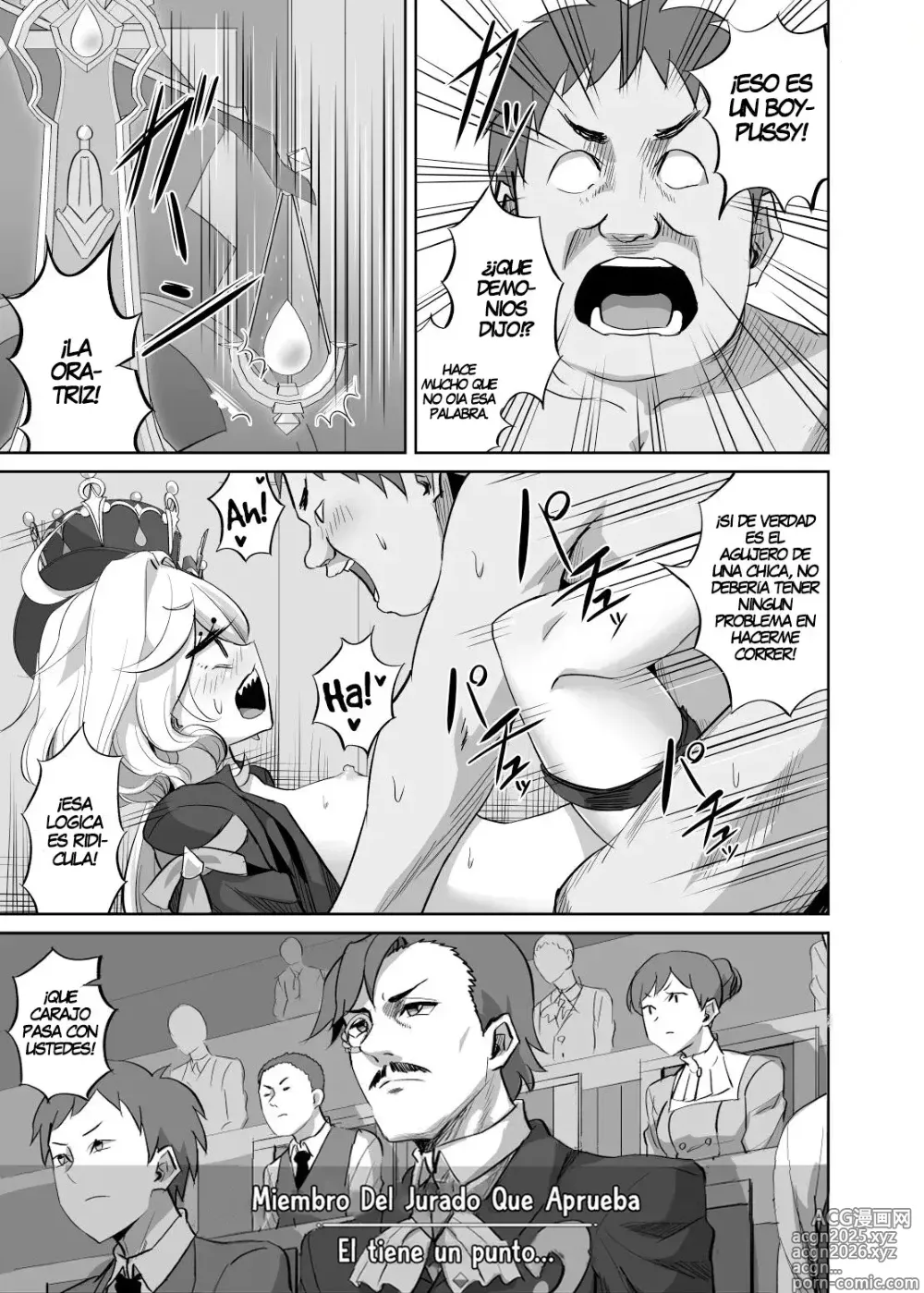 Page 14 of doujinshi ¡No Soy Un Chico! ~El Juicio de la Arconte Hydro Sospechosa de Ser Hombre~