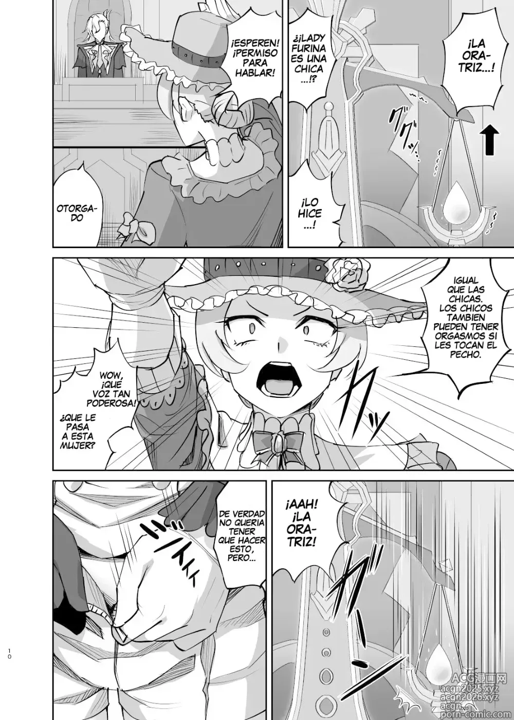 Page 9 of doujinshi ¡No Soy Un Chico! ~El Juicio de la Arconte Hydro Sospechosa de Ser Hombre~