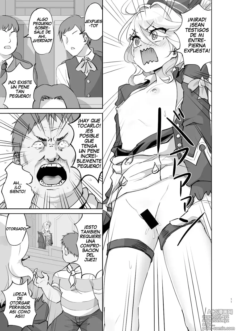 Page 10 of doujinshi ¡No Soy Un Chico! ~El Juicio de la Arconte Hydro Sospechosa de Ser Hombre~