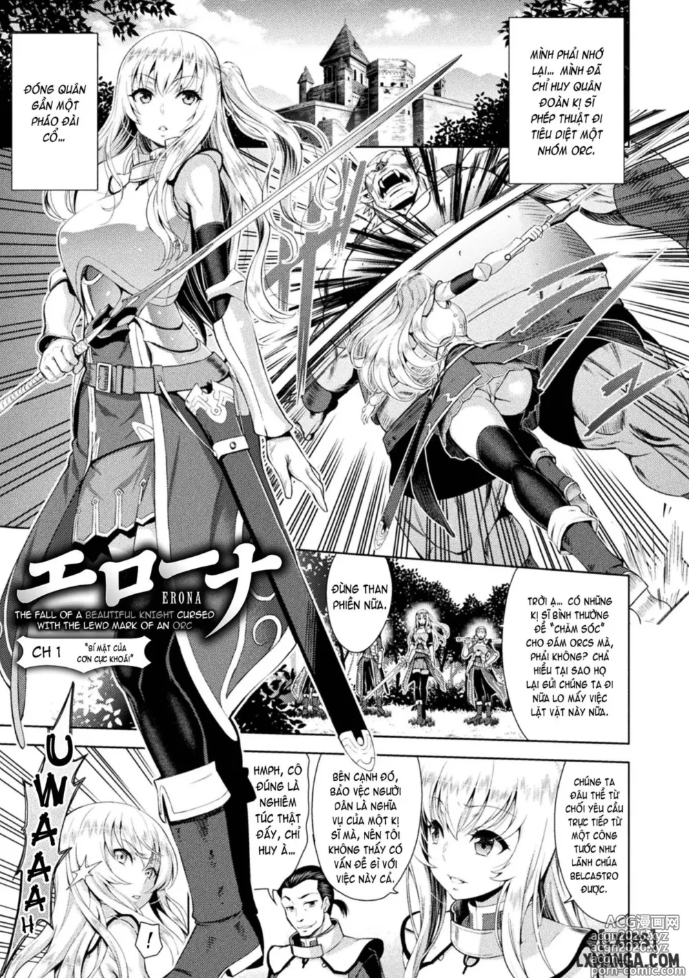 Page 9 of manga ERONA Orc no Inmon ni Okasareta Onna Kishi no Matsuro
