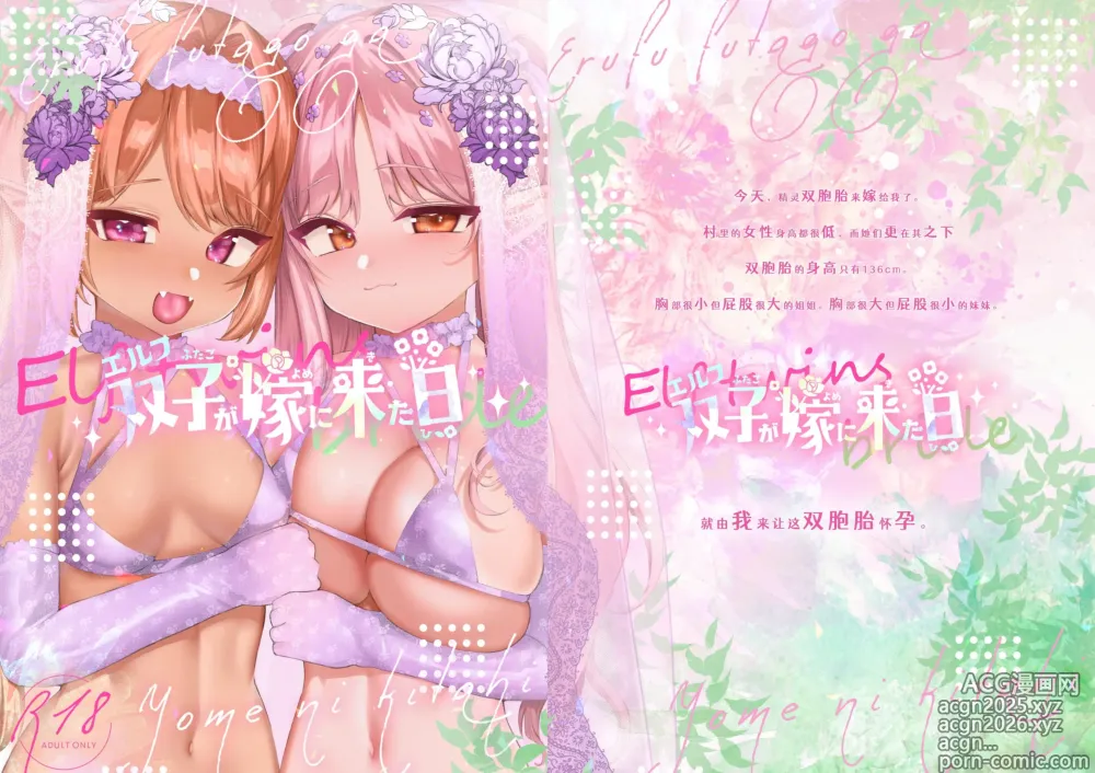 Page 1 of doujinshi Elf Futago ga Yome ni Kita Hi