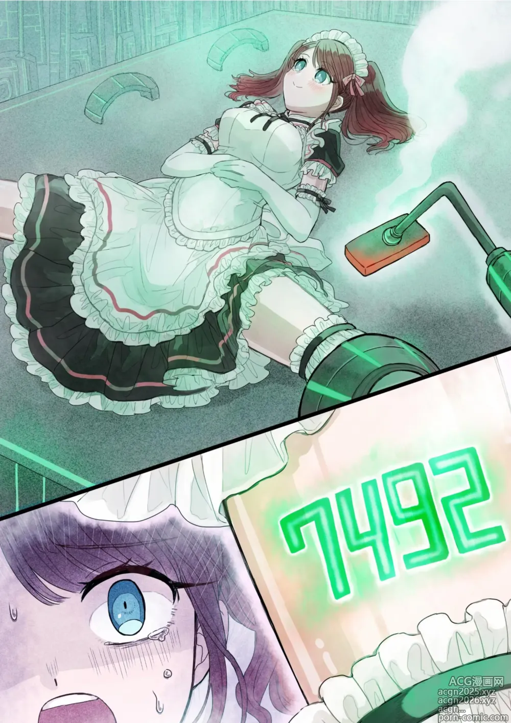 Page 59 of doujinshi 【ロボット化】メイド喫茶のアルバイト Robotization  Part-time job at a maid cafe OPQ mall