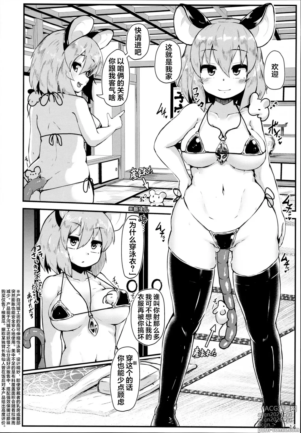 Page 13 of doujinshi Otonari no Nazrin wa Hanshokuki