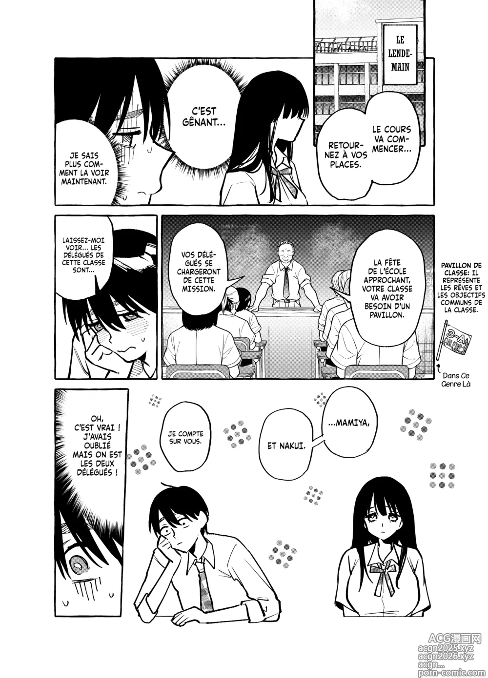 Page 10 of doujinshi Tonari no Seki no Mamiya-san - Mamiya shows off her boobs.