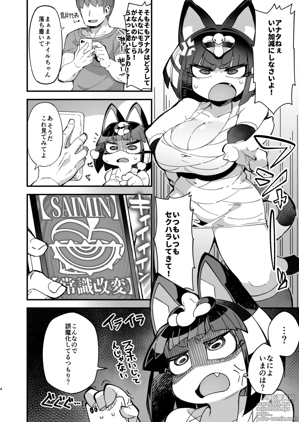 Page 3 of doujinshi Nile-chan ga Saimin Nanka ni Makeru Wake Nai daro!!!