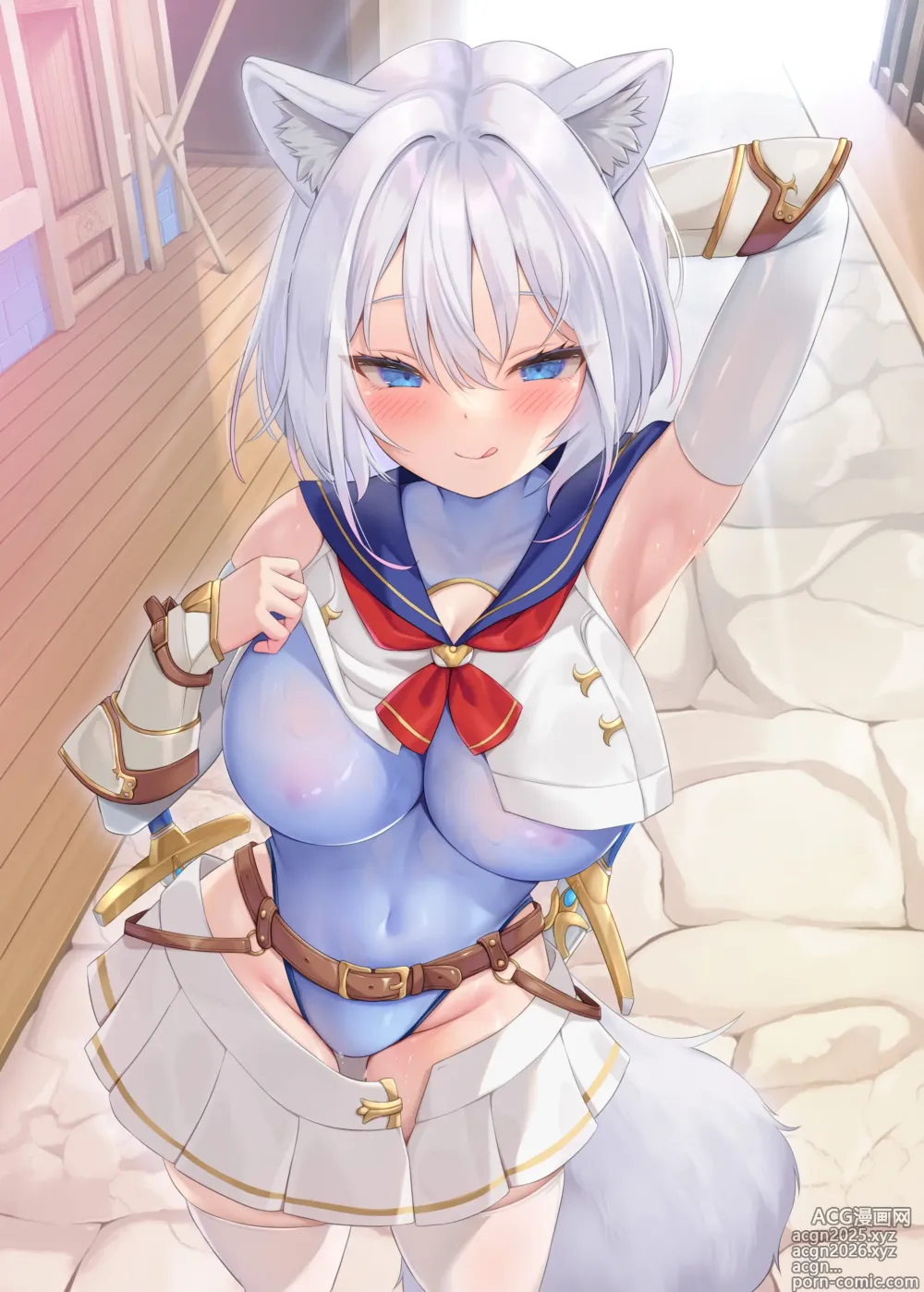 Page 1 of doujinshi Hakurou Kenshi Hati-chan no Ecchi na Bouken no Sho