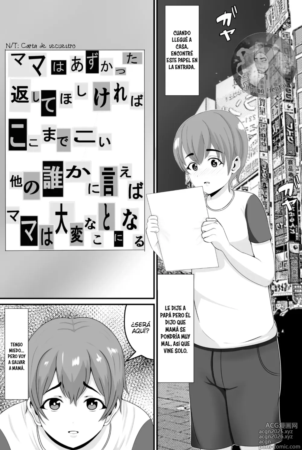 Page 2 of doujinshi Si quieres ayudar a una mamá de grandes tetas y culo Grande, intenta adivinar su cuerpo desnudo
