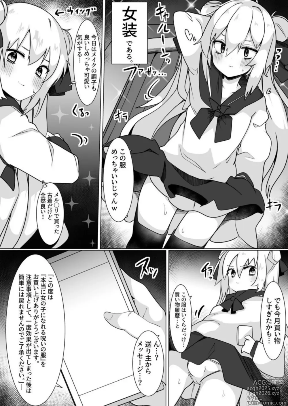 Page 3 of doujinshi Josou Danshi ga Onnanoko ni Nattara Mechakucha Okasareta Hanashi