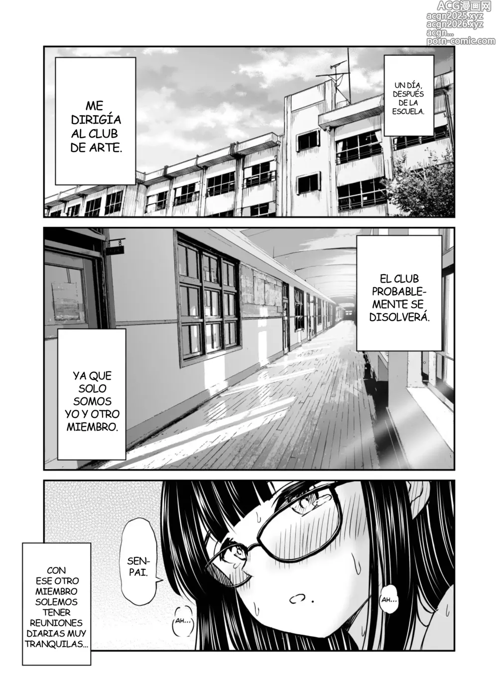 Page 2 of doujinshi La Kouhai de Pechos Grandes que se Desnudo para Ser mi Modelo de Dibujo