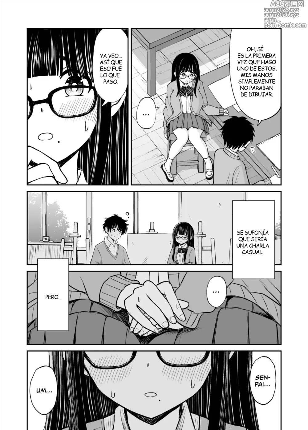 Page 10 of doujinshi La Kouhai de Pechos Grandes que se Desnudo para Ser mi Modelo de Dibujo