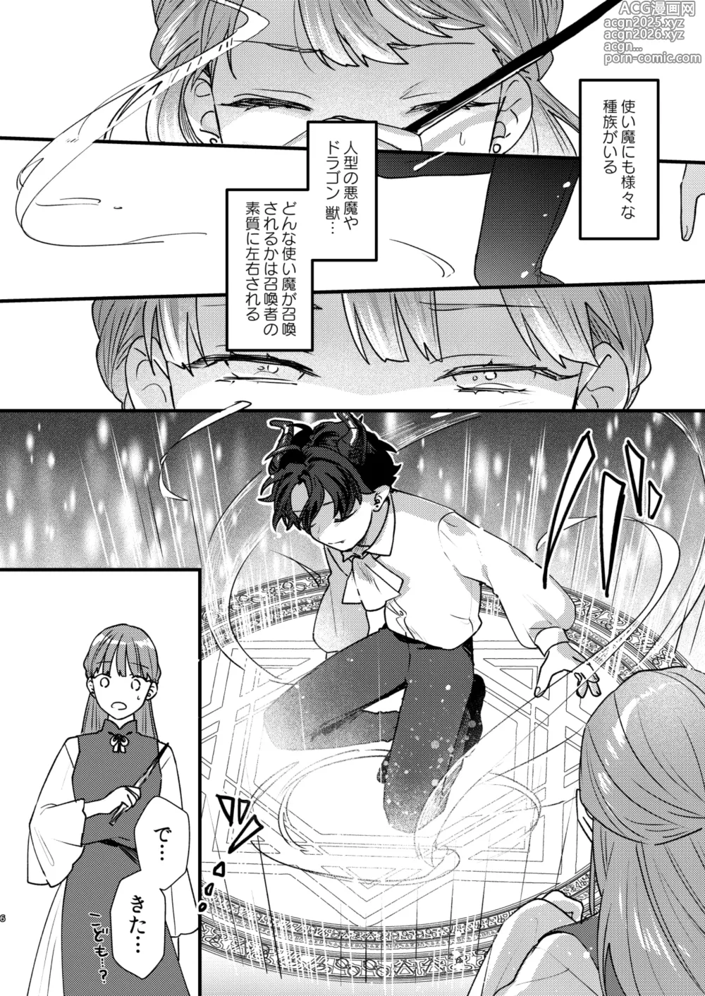 Page 7 of doujinshi Majo ni Tensei Shitara Inma ni  Aisaremashita.