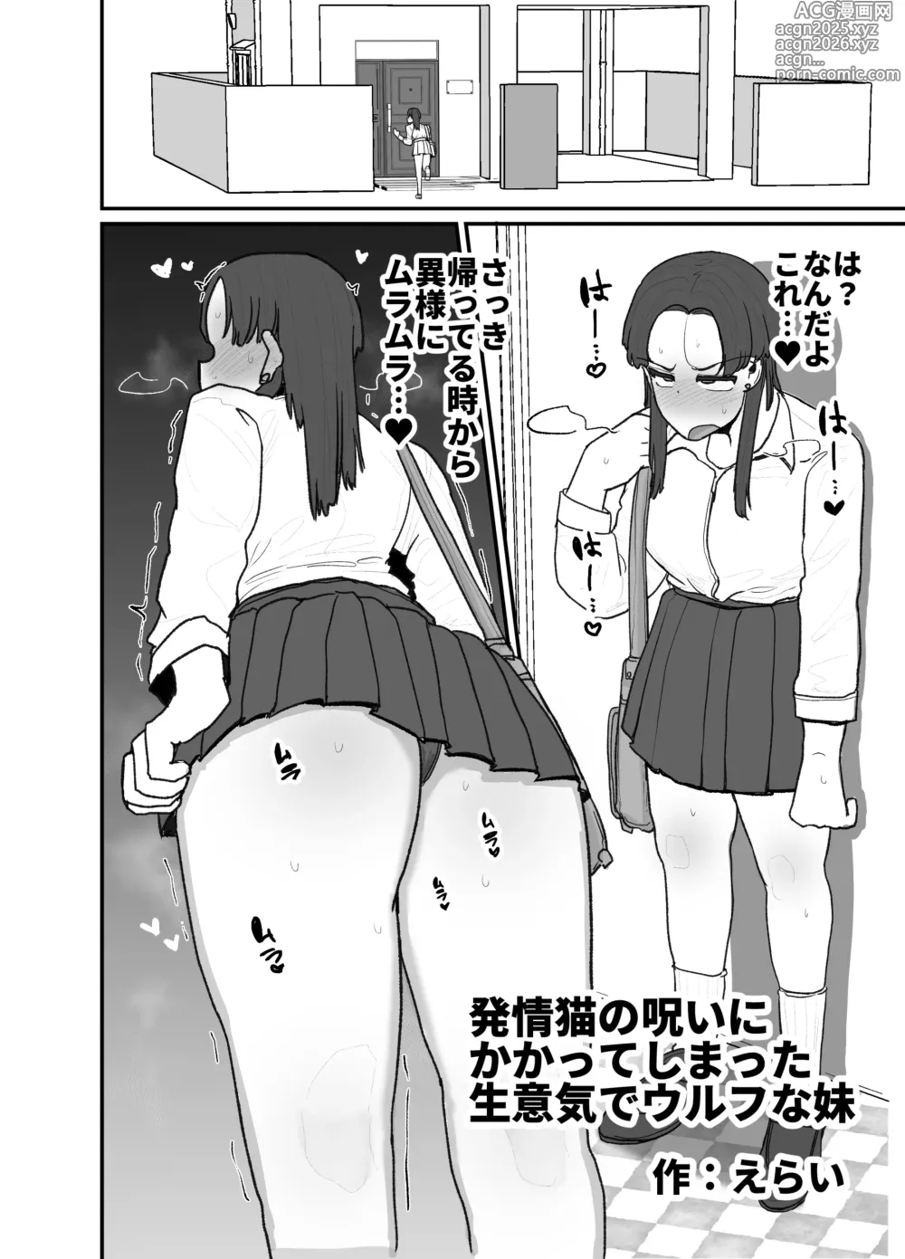 Page 7 of doujinshi Hatsujō neko no noroi ni kakatte shimatta namaiki de Urufuna imōto