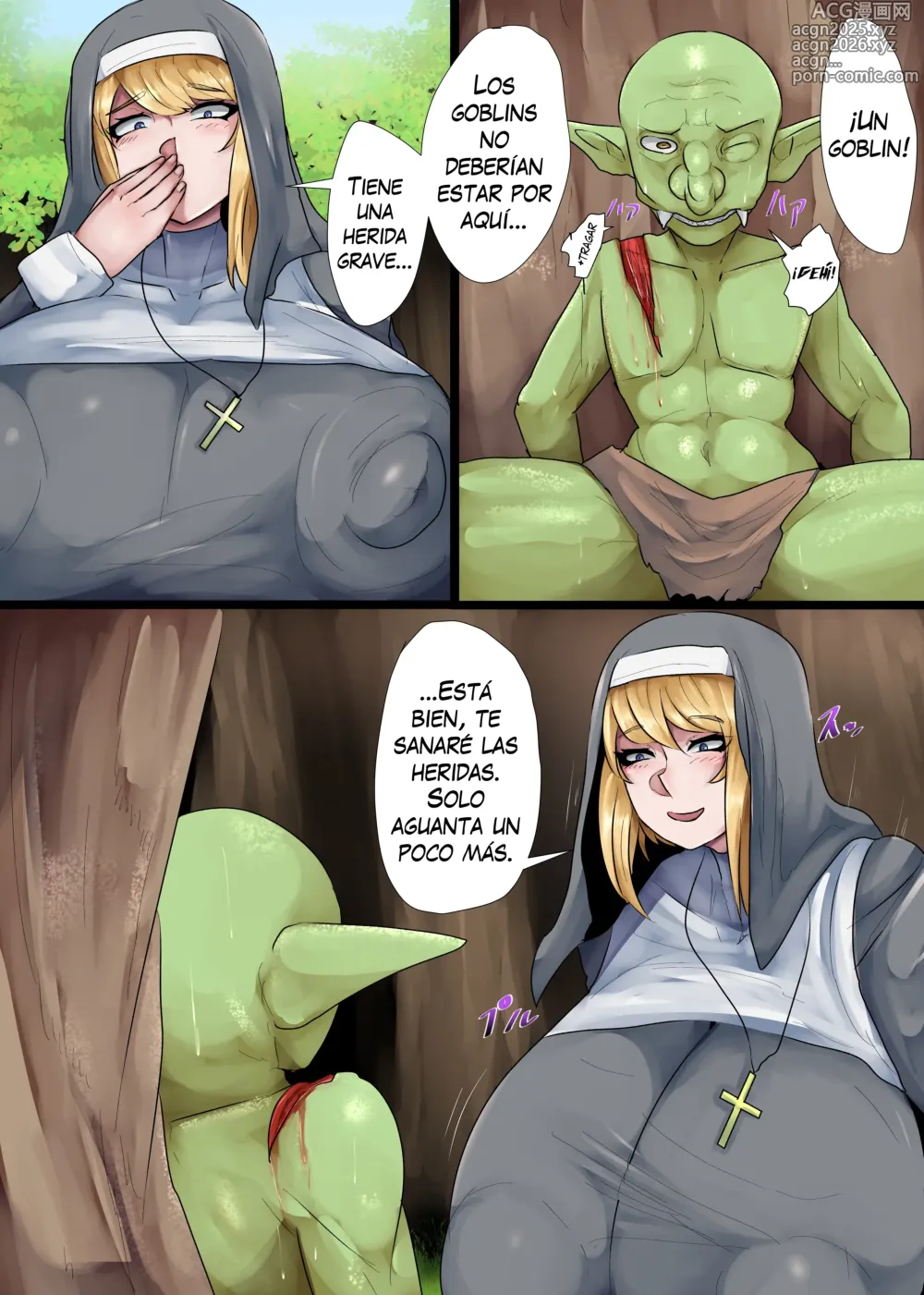 Page 3 of doujinshi Bakunyuu Sister x Kyokon Goblin /  Hermana pechos grandes X gran polla duende