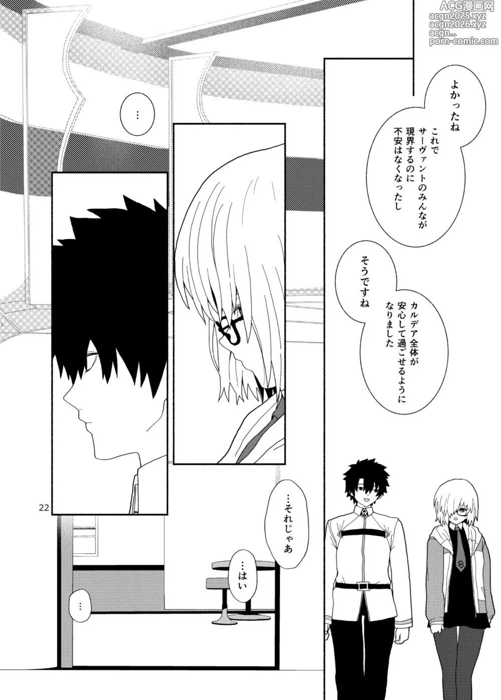 Page 22 of doujinshi Watashi to Senpai no Ohanashi - Love this one second, one moment. Im also here the world with you.