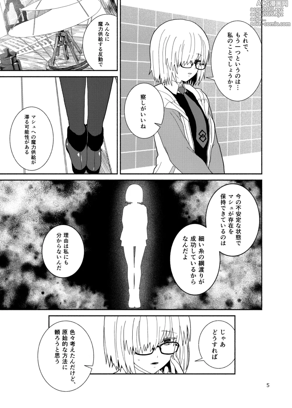 Page 5 of doujinshi Watashi to Senpai no Ohanashi - Love this one second, one moment. Im also here the world with you.
