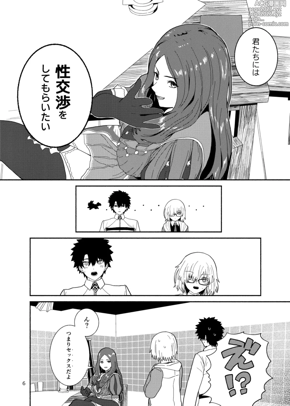 Page 6 of doujinshi Watashi to Senpai no Ohanashi - Love this one second, one moment. Im also here the world with you.