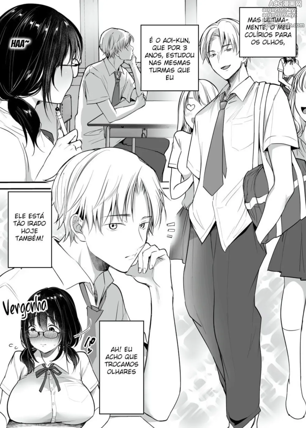 Page 4 of doujinshi Kareshi-mochi jimi-ko no koukishin 〜 damenano ni… ikemen kara no sasoi wa kotowarenai 〜