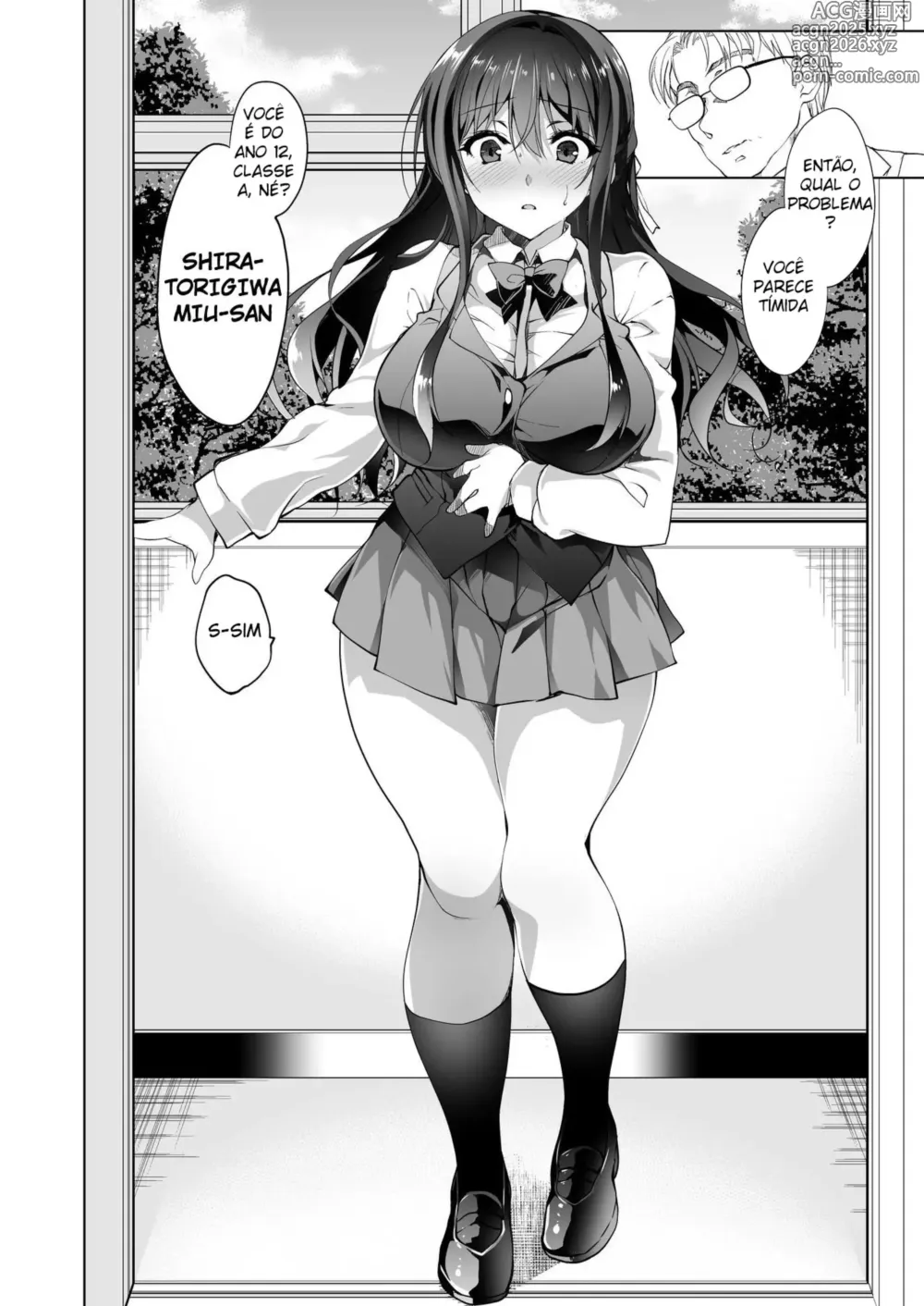 Page 4 of doujinshi Hakoiri Otome - Kyonyuu JK Miu no Mesu Ochi Seikyouiku