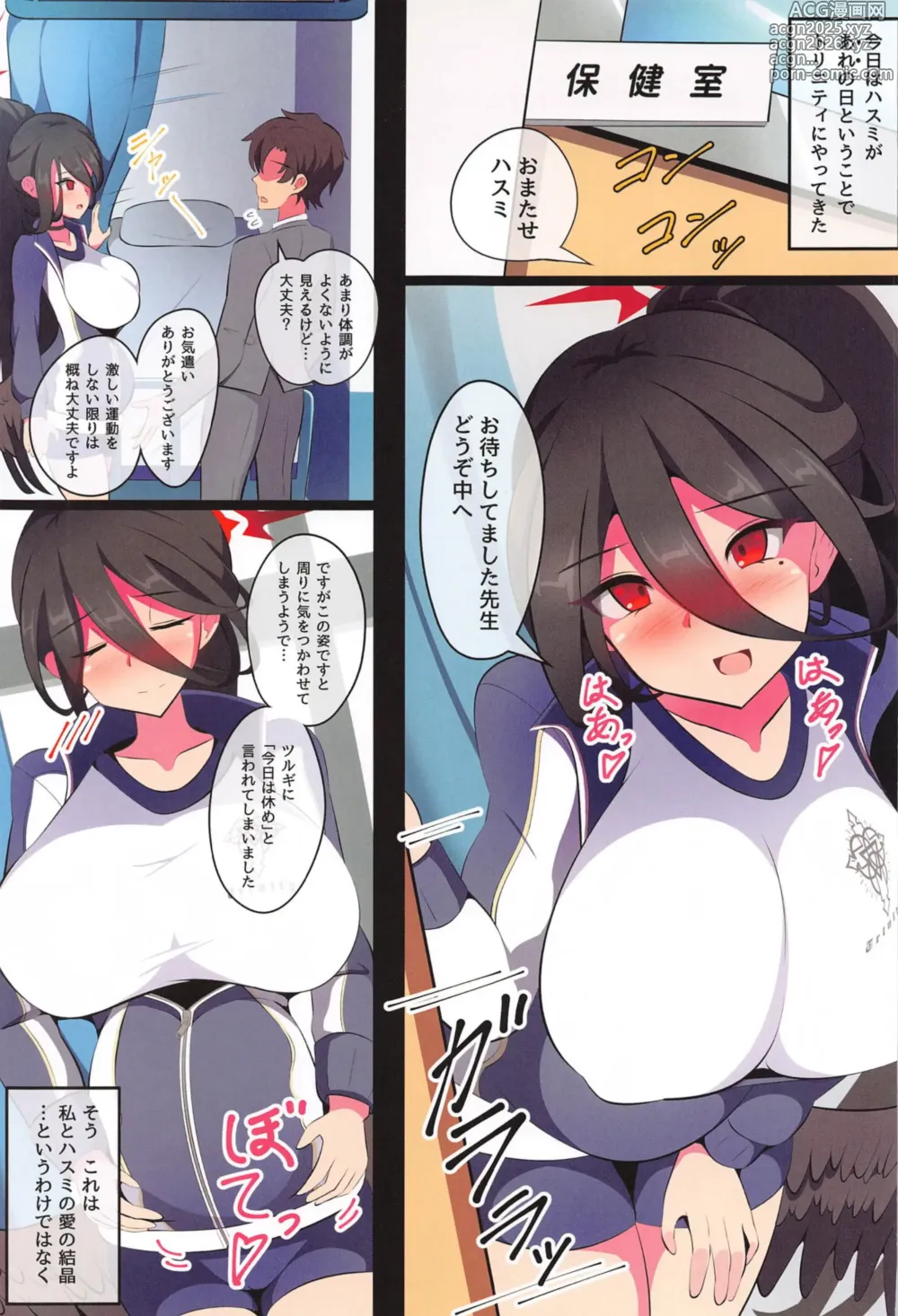 Page 2 of doujinshi 羽川ハスミのタマゴ産みをお手伝いする本