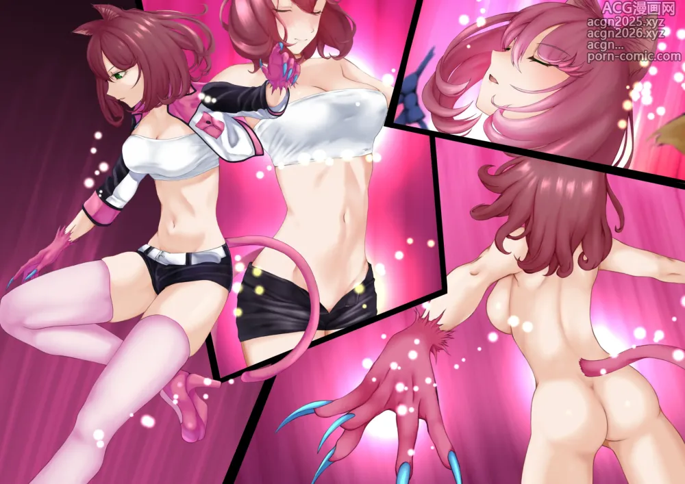 Page 10 of doujinshi Nekomimi Henshin Heroine Shisshin Haiboku Ryoujoku 2