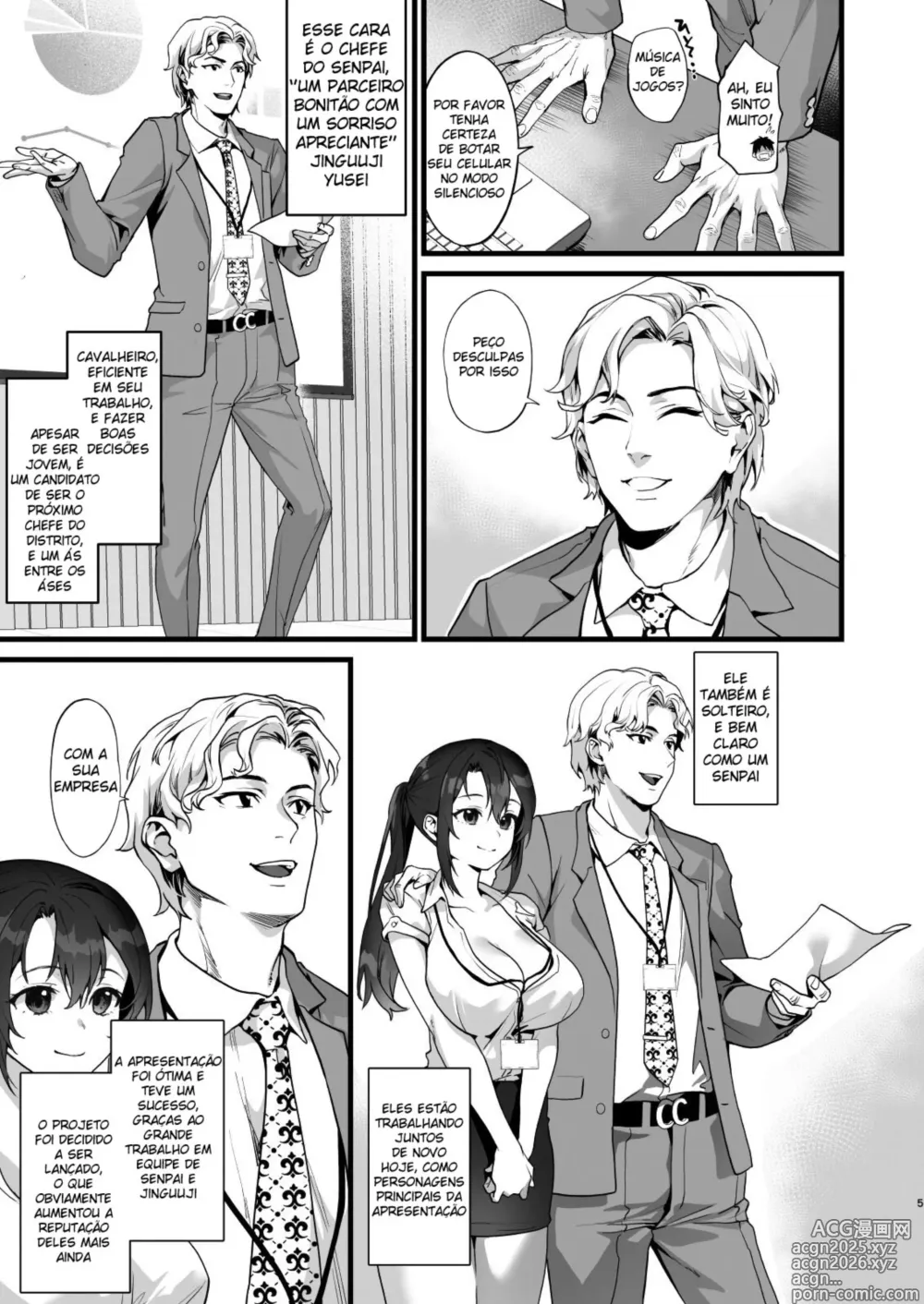 Page 5 of doujinshi Prazer Intenso Com Minha Senpai Peituda, Que Todos Da Empresa Admiram