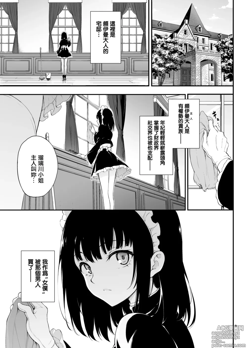 Page 3 of doujinshi メイド教育 没落貴族瑠璃川椿1-6