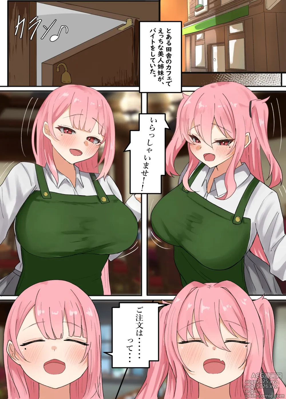 Page 3 of doujinshi バイト先のエロい姉妹に肉バイブにされる話。バイト中に姉妹とひたすらケダモノ交尾